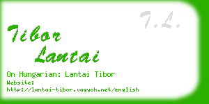 tibor lantai business card